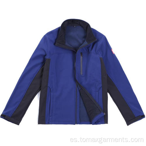 Casual chaqueta de manga larga con cremallera Softshell para hombres